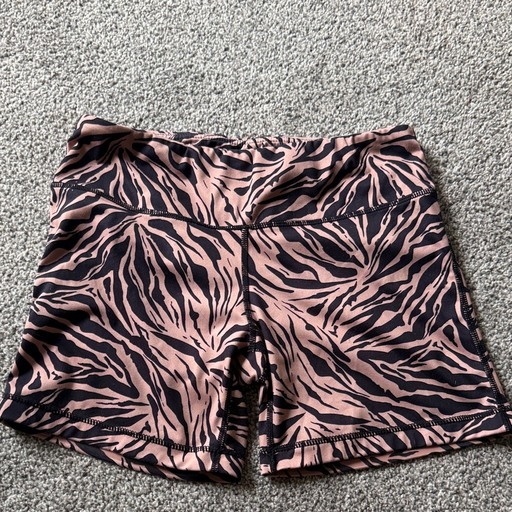 Zebra Patterned Women's Bike Shorts